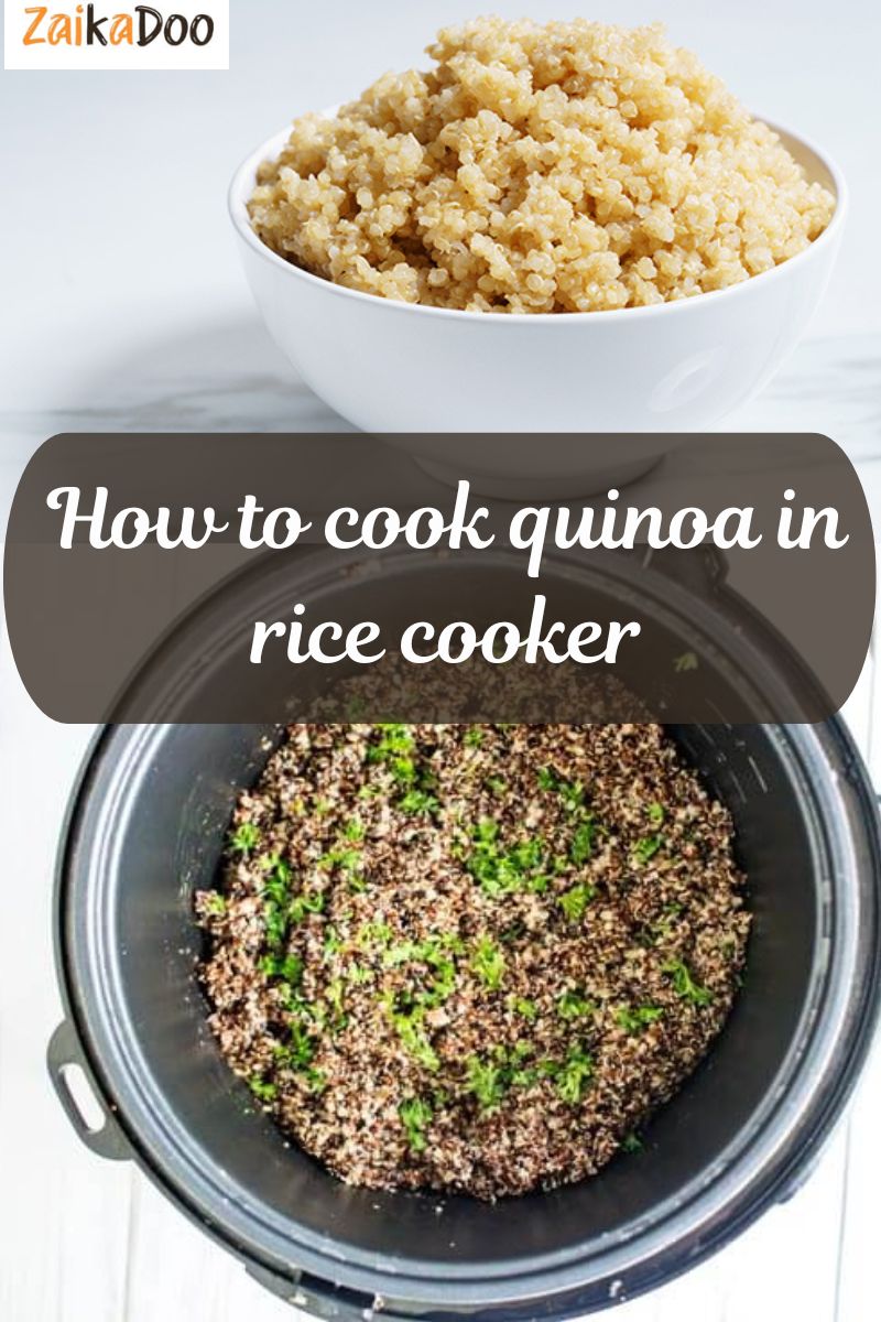 How to cook quinoa in rice cooker