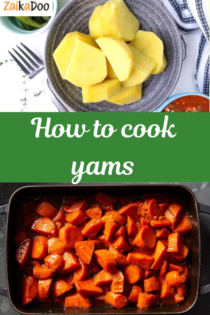 How to cook yams